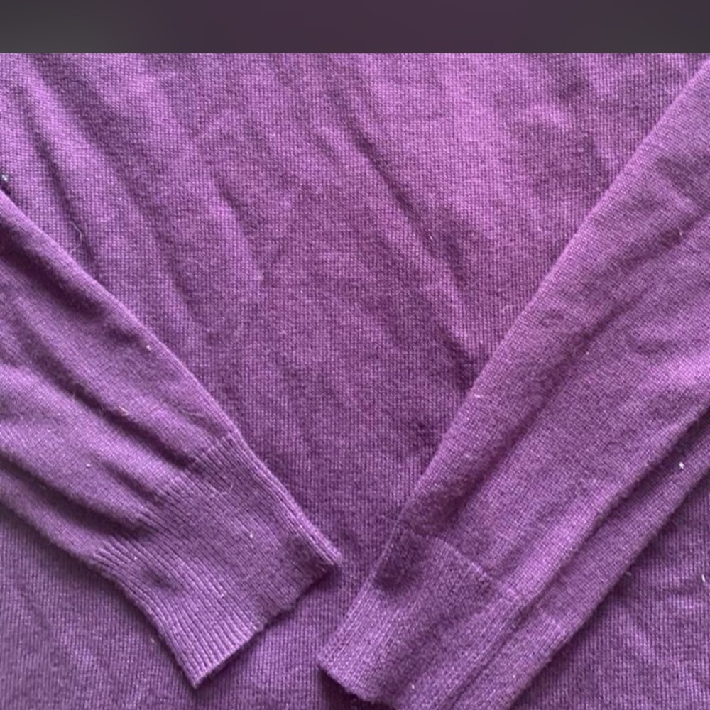 Banana Republic Deep Purple Women's Cardigan Sz small - Picture 6 of 6